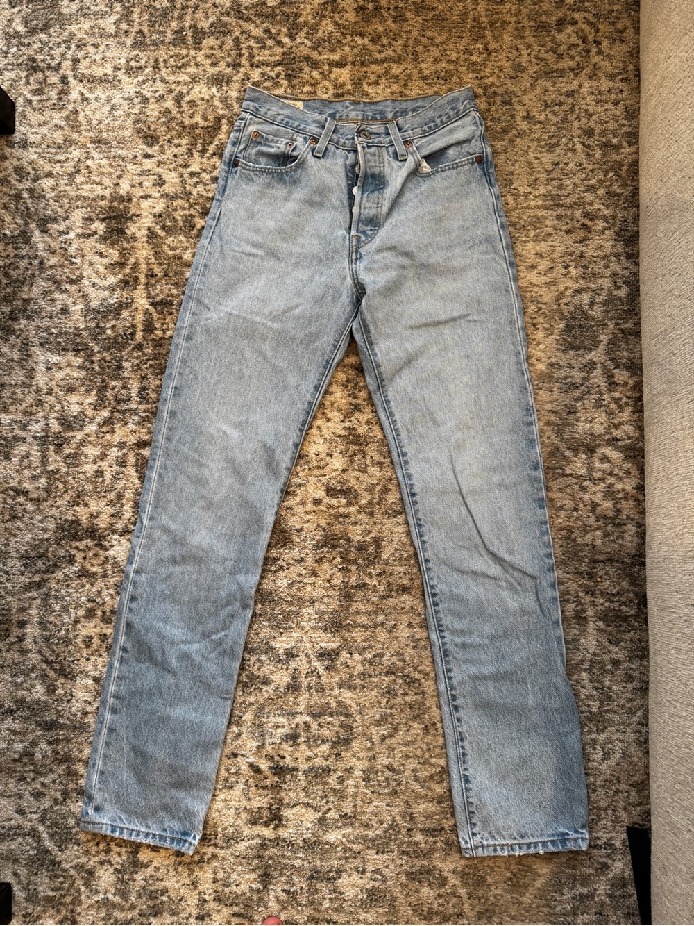 Levi's Premium 501 Women’s Light Blue Denim Button-Fly Jeans